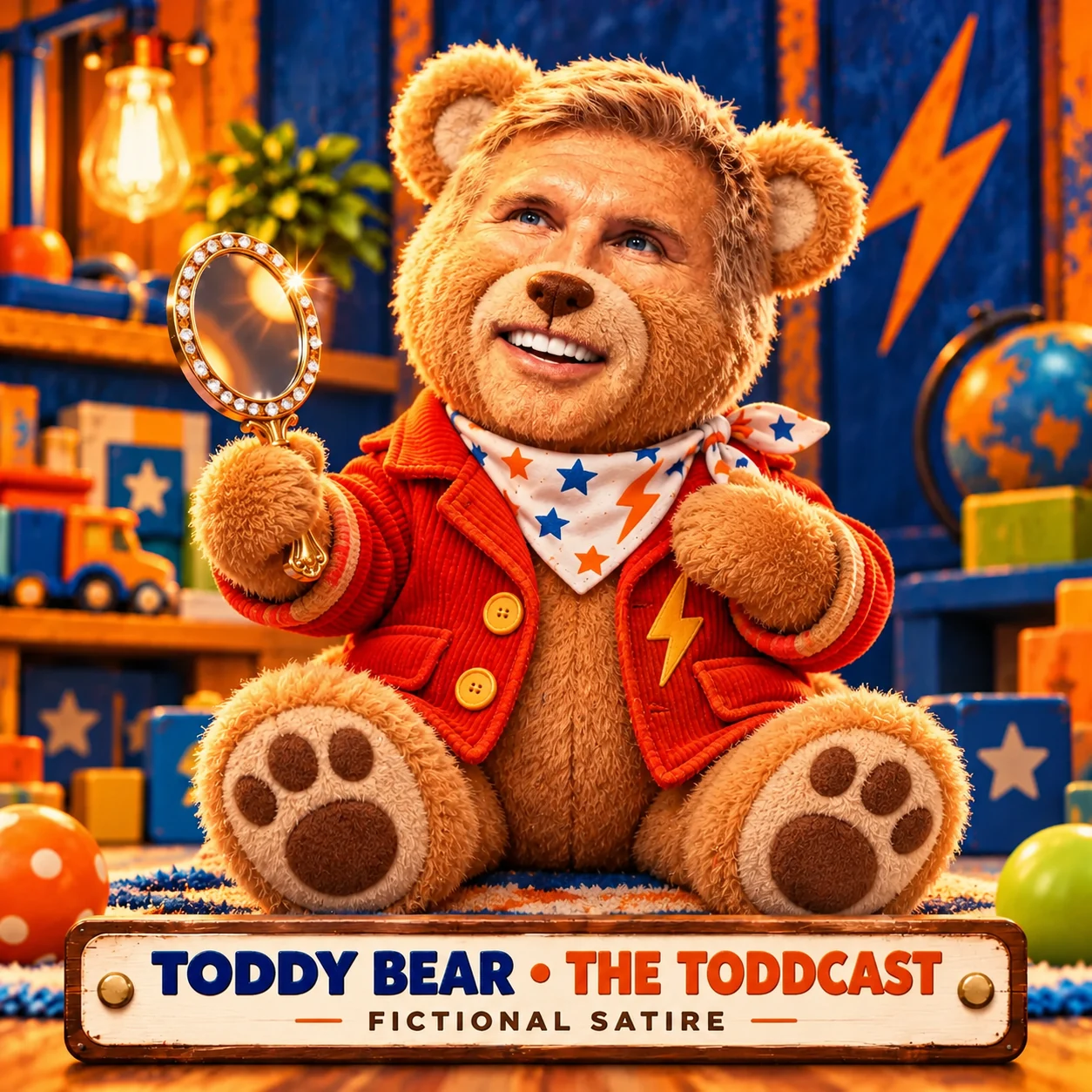 Todd Chrisley as an imagined plush bear toy