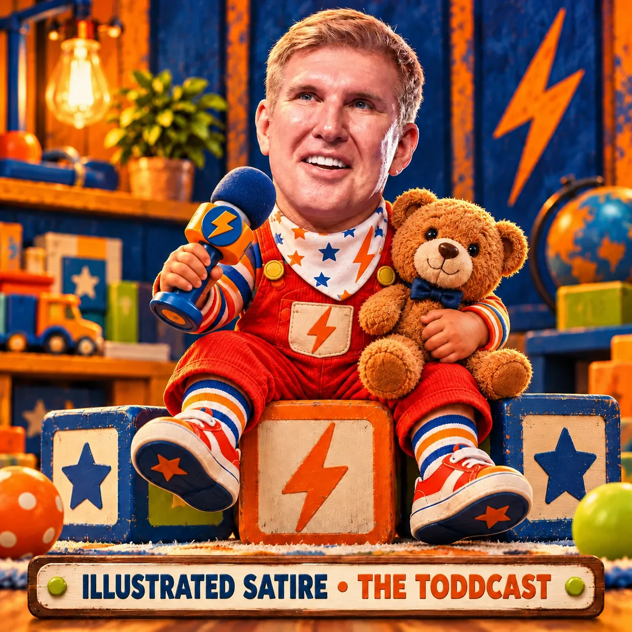 Todd Chrisley: fictional adult-faced cartoon toddler