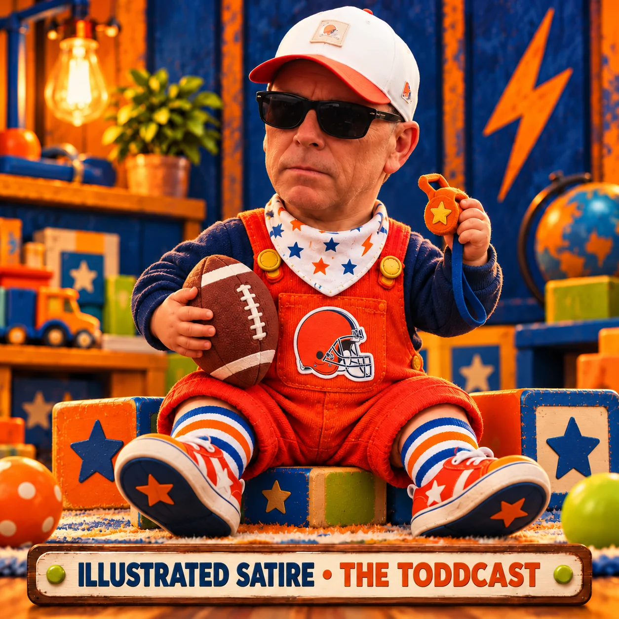 Todd Monken: fictional adult-faced cartoon toddler